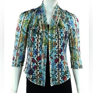 Floral Multicolor Women's Jacket